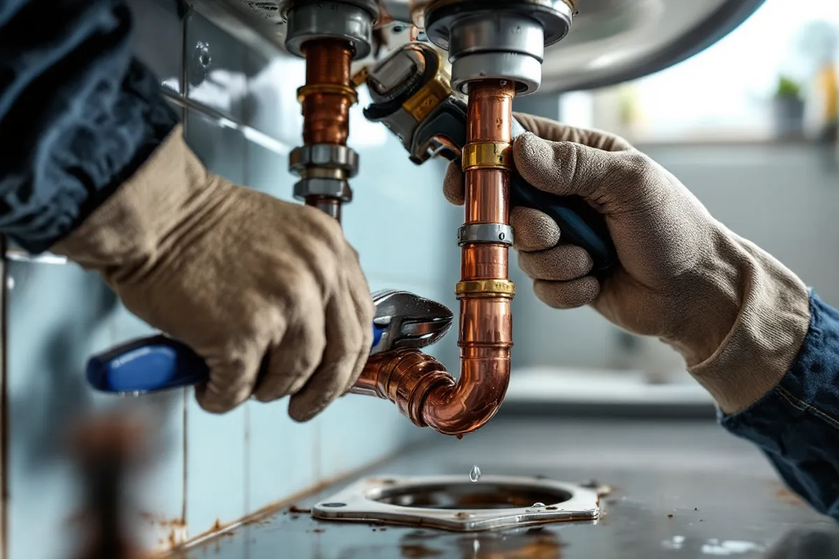 Practical on-site detail supporting annual plumbing and drainage maintenance checklist