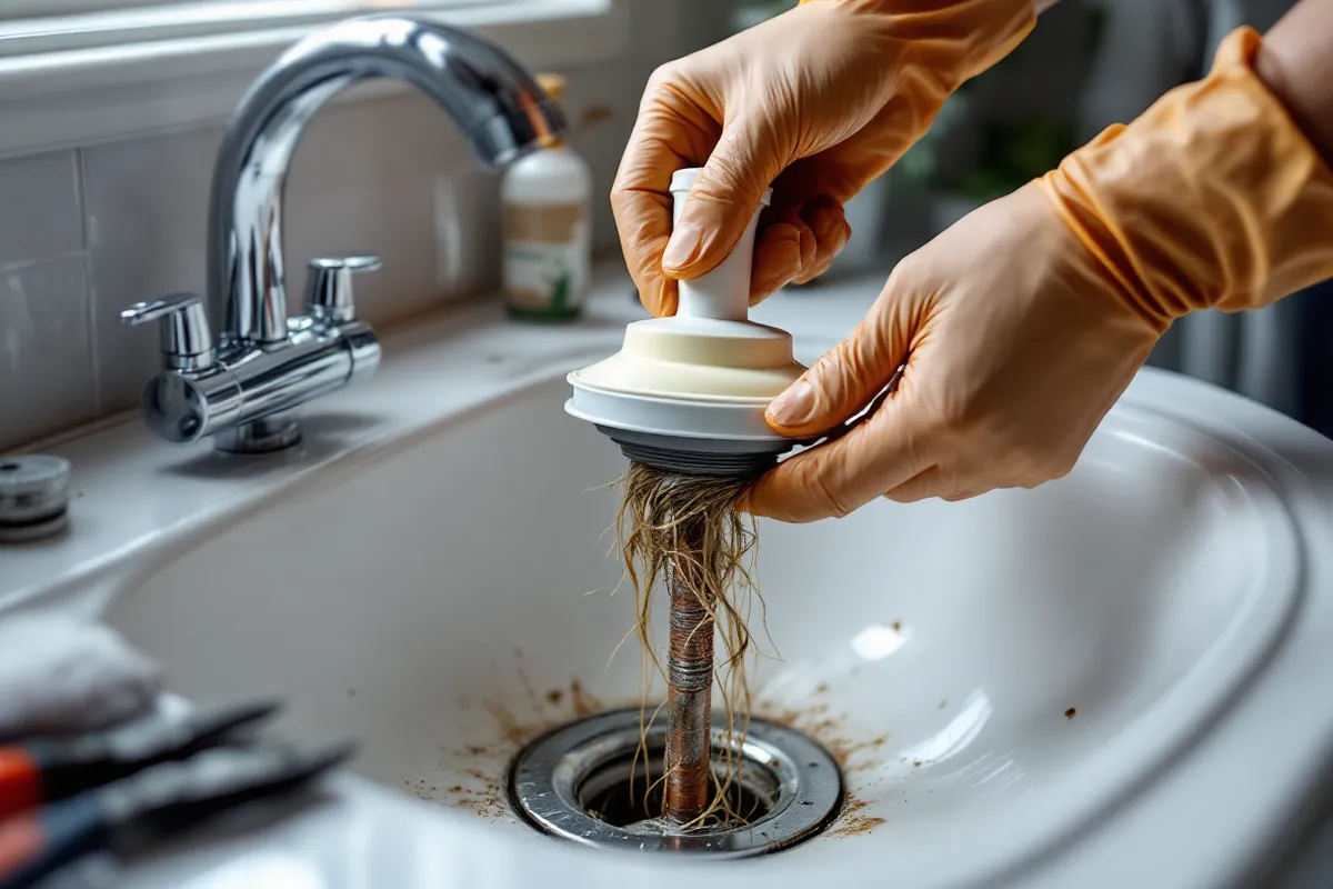 Practical on-site detail supporting bathroom drain problems: hair, soap scum and the real fixes